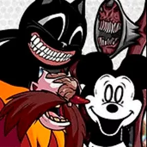 FNF Cartoon Cat Reruns But Everyone Sings It