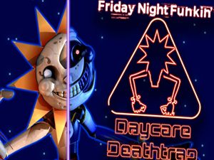 FNF Daycare Deathtrap vs FNAF Security Breach FNF mod jogo online