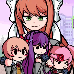 Download Doki Doki Literature Club Characters In Anime Style