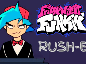 FNF: RUSH E but Boyfriend plays it on Piano