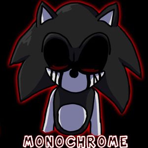 FNF Monochrome mod - Sonic.EXE and Majin Sonic sings MonoChrome