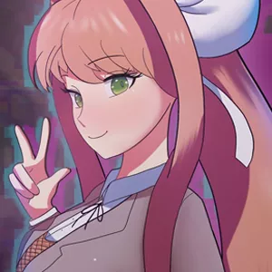 ФНФ против Моники [Monika HD Rebooted Мод]