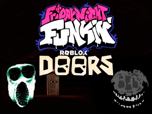 FNF: Funky Hotel (Roblox Doors) FNF mod jogo online, pc baixar