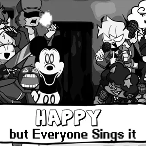 FNF: Happy but Everyone Takes Turn Singing