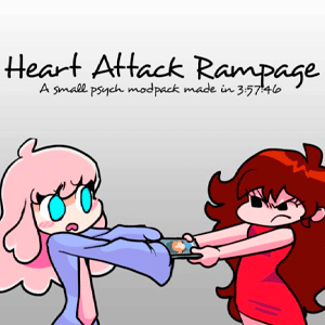 FNF vs Cloud (Senpai Fangirl | Heart Attack Rampage)